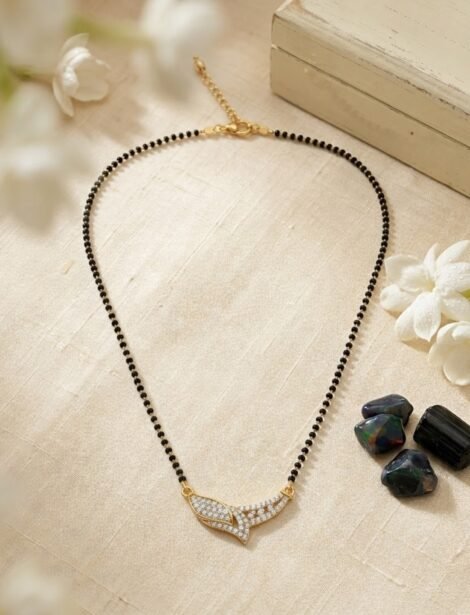 Modern Abstract Leaf Mangalsutra