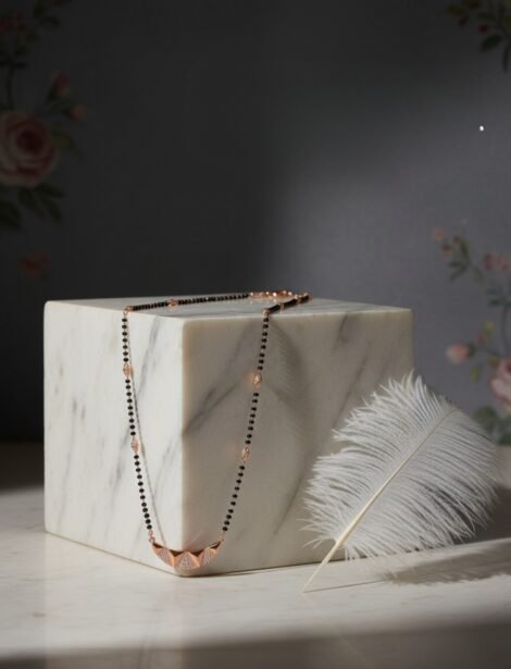 Rose Gold Minimalist Mangalsutra1