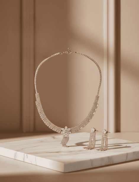 Rose Gold Diamond Necklace
